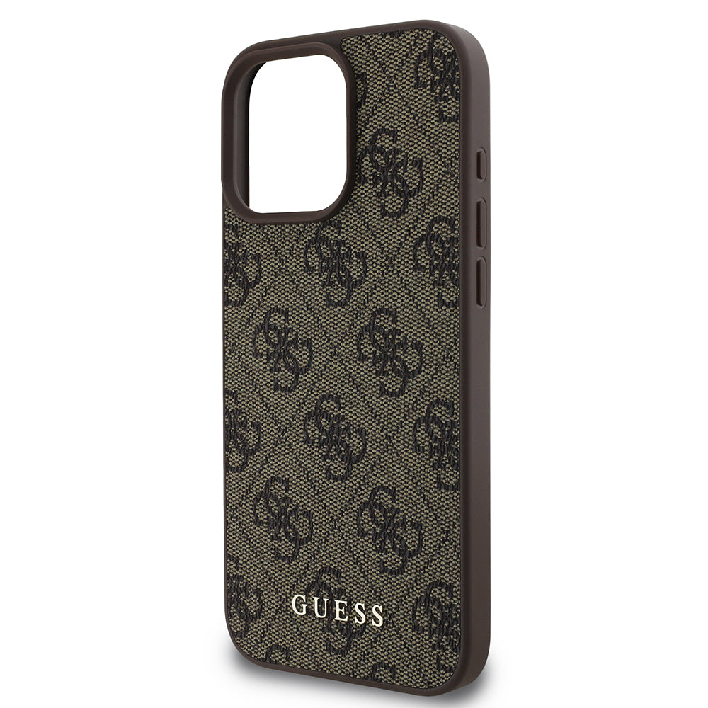 Futrola za Apple iPhone 16 Pro, Guess, 4G Classic, Braon
