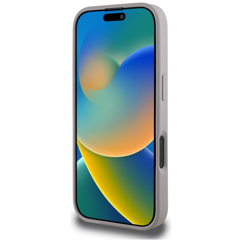 Futrola za Apple iPhone 16 Pro, Guess, 4G Grained Roses Big Logo, Ljubičasta