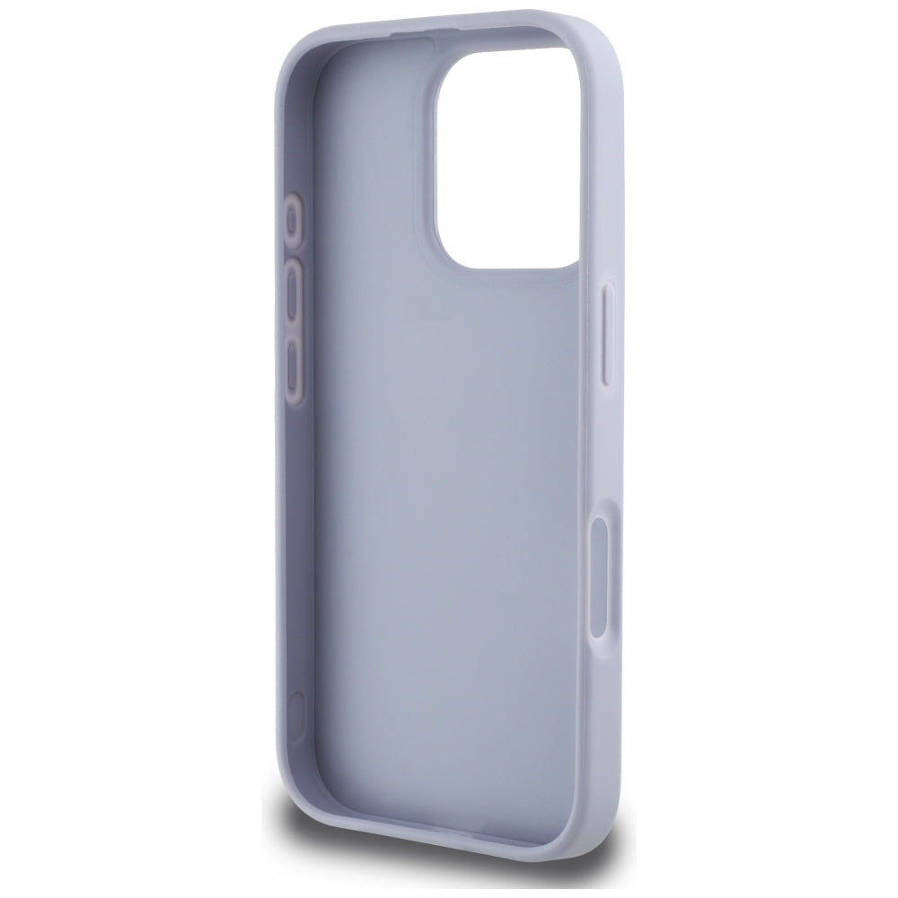 Futrola za Apple iPhone 16 Pro, Guess, Hot Stamp 4G Pattern Triangle Logo, Svetlo Ljubičasta