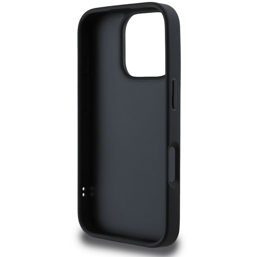 Futrola za Apple iPhone 16 Pro, Guess, Quilted Metal Logo, Crna