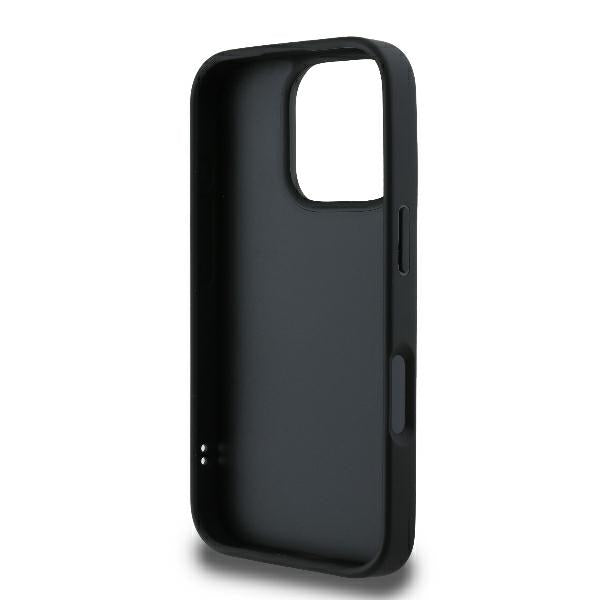 Futrola za Apple iPhone 16 Pro, Karl Lagerfeld, Diagonal Quilted Script, Crna