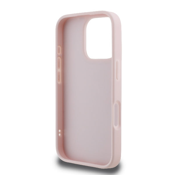 Futrola za Apple iPhone 16 Pro, Karl Lagerfeld, Diagonal Quilted Script, Roze