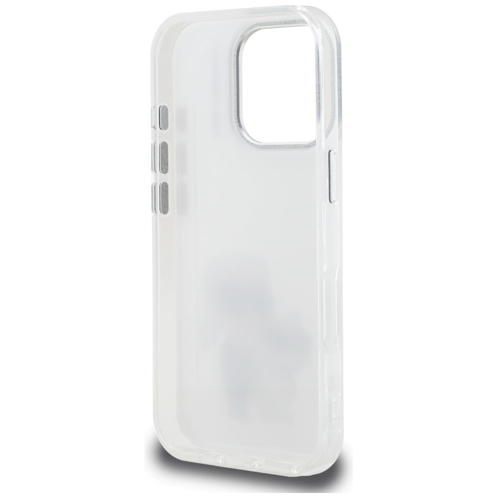 Futrola za Apple iPhone 16 Pro, Karl Lagerfeld, IML Aquarelle Logo Karl & Choupette, Bela