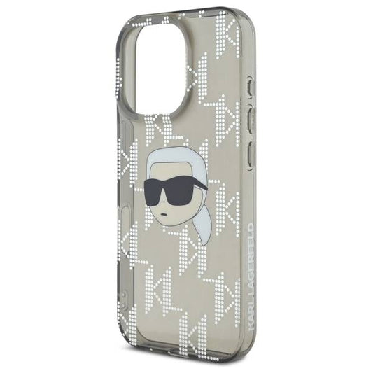Futrola za Apple iPhone 16 Pro, Karl Lagerfeld, IML Luxury Electroplated Karl's Head, Crna