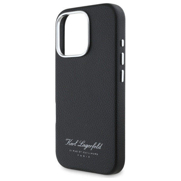 Futrola za Apple iPhone 16 Pro, Karl Lagerfeld, RSG, Crna