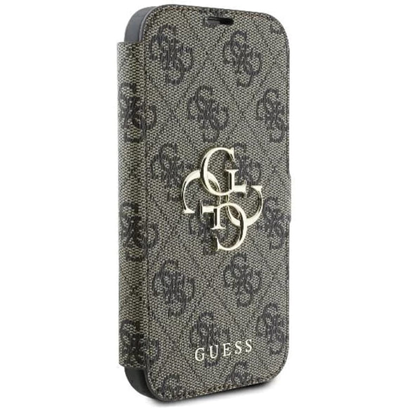 Futrola za Apple iPhone 16 Pro Max, Guess, 4G Book, Braon