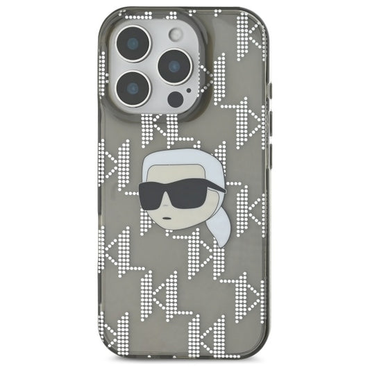 Futrola za Apple iPhone 16 Pro Max, Karl Lagerfeld, IML Luxury Electroplated Karl's Head, Crna