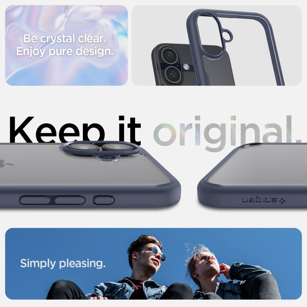 Futrola za Apple iPhone 16, Spigen, Ultra Hybrid, Tamnoplava ACS08202