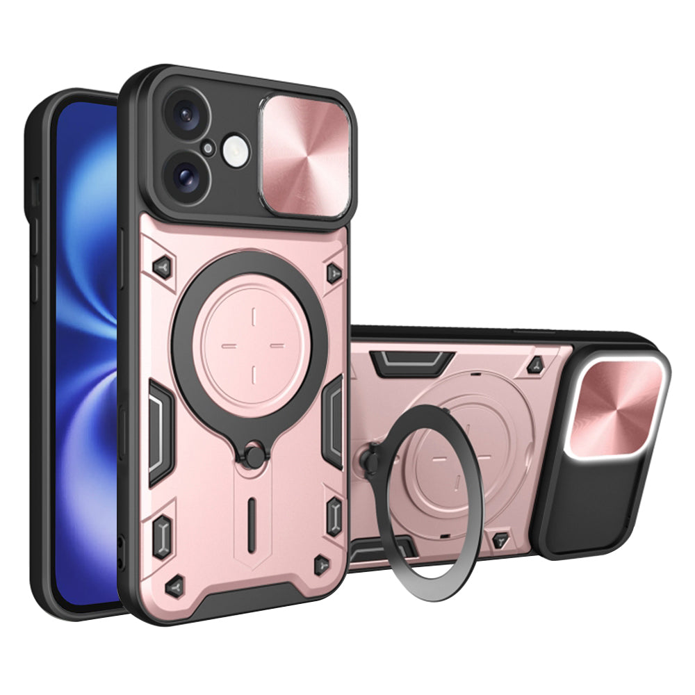 Futrola za Apple iPhone 16, Techsuit, CamGuard Pro, Roze Zlatna