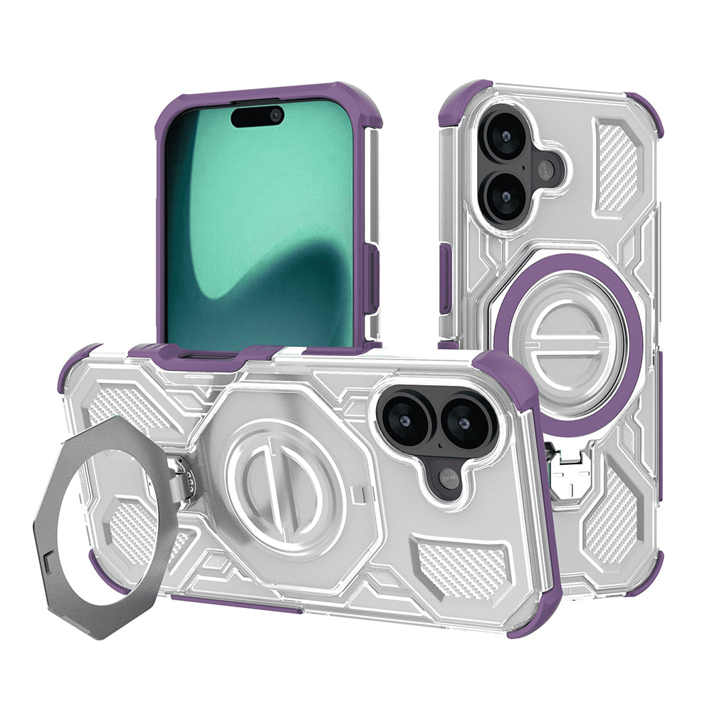 Futrola za Apple iPhone 16, Techsuit, Carbon Shield Pro, Ljubičasta