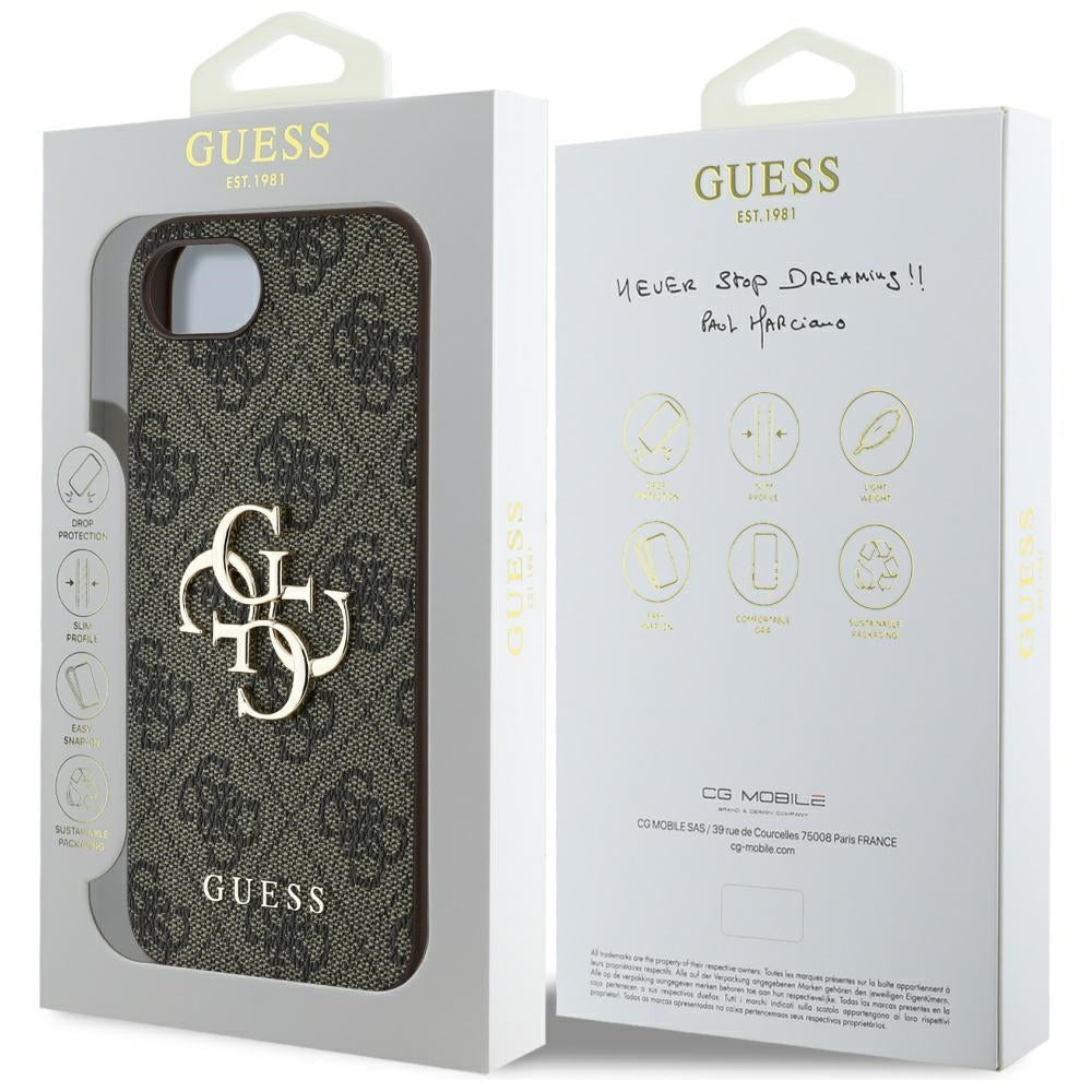 Futrola za Apple iPhone 17e / 16e, Guess, 4G Big Logo, Crna