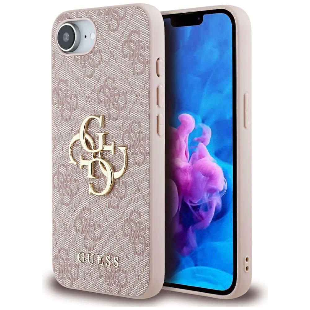 Futrola za Apple iPhone 17e / 16e, Guess, 4G Big Logo, Roze