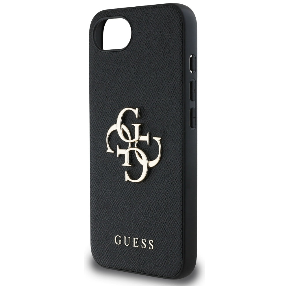 Futrola za Apple iPhone 17e / 16e, Guess, 4G Grained Big and Classic Logo, Crna