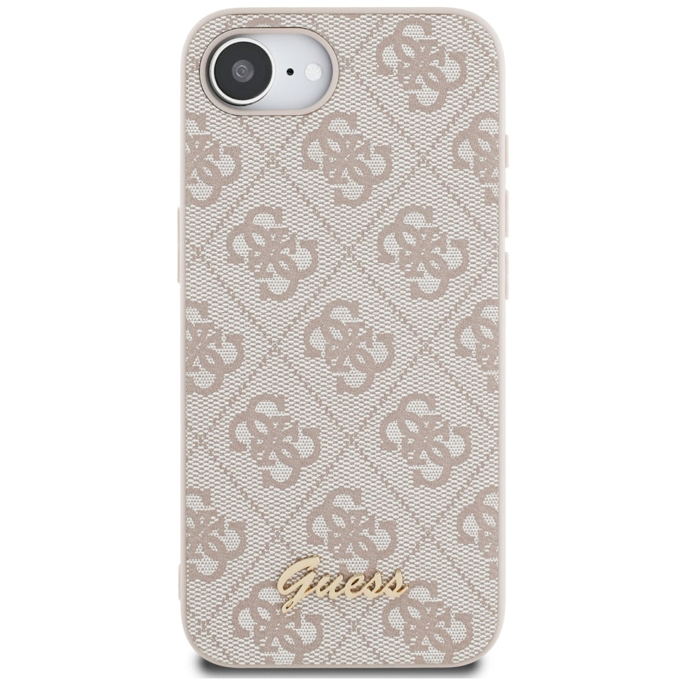 Futrola za Apple iPhone 17e / 16e, Guess, 4G Script Logo, Roze