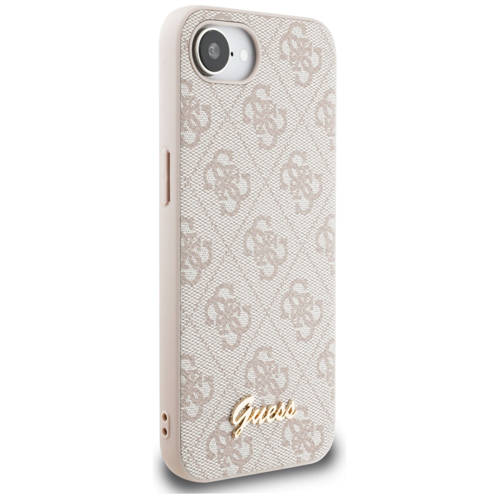 Futrola za Apple iPhone 17e / 16e, Guess, 4G Script Logo, Roze