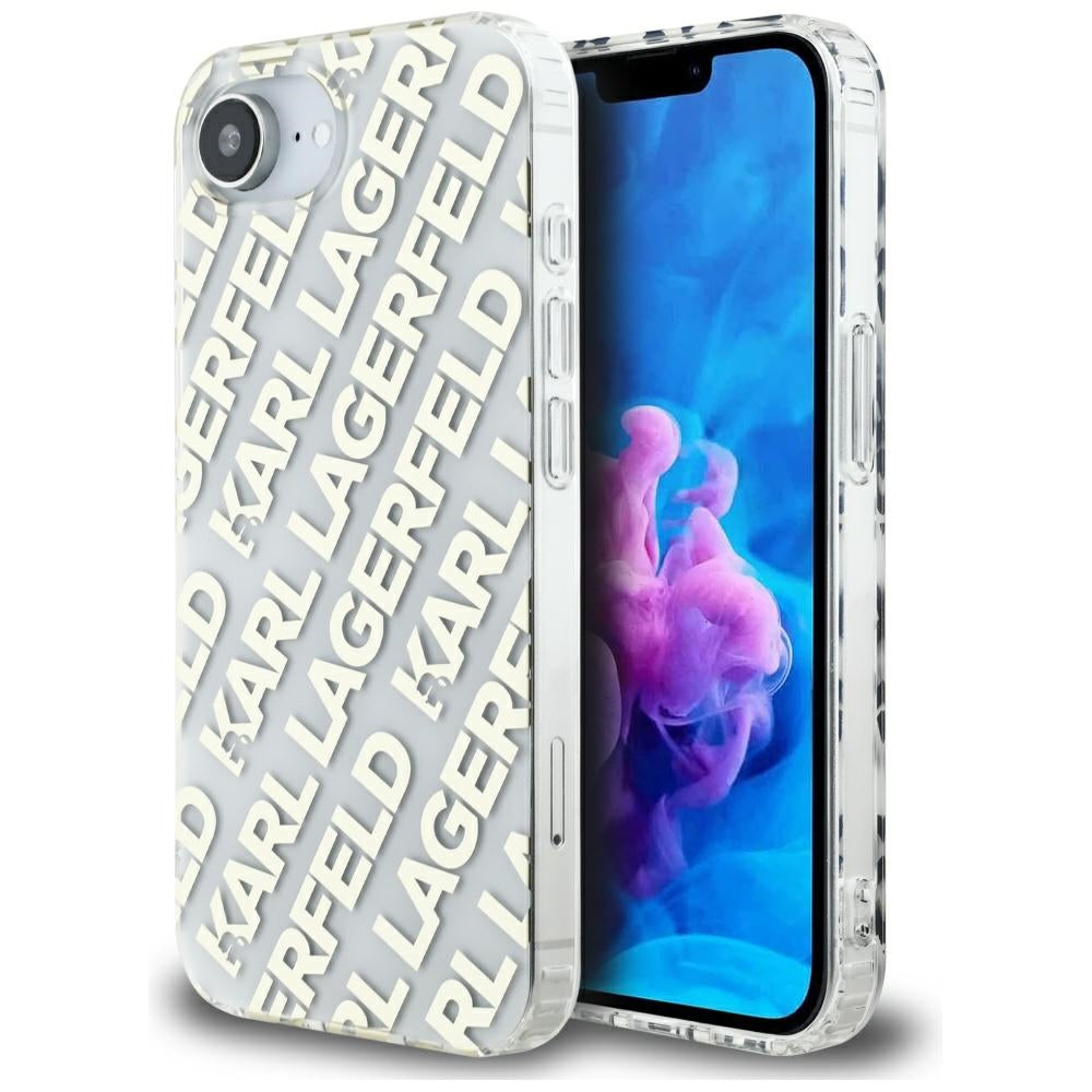 Futrola za Apple iPhone 17e / 16e, Karl Lagerfeld, IML Luxury Gold Fullover Logo, Zlatna