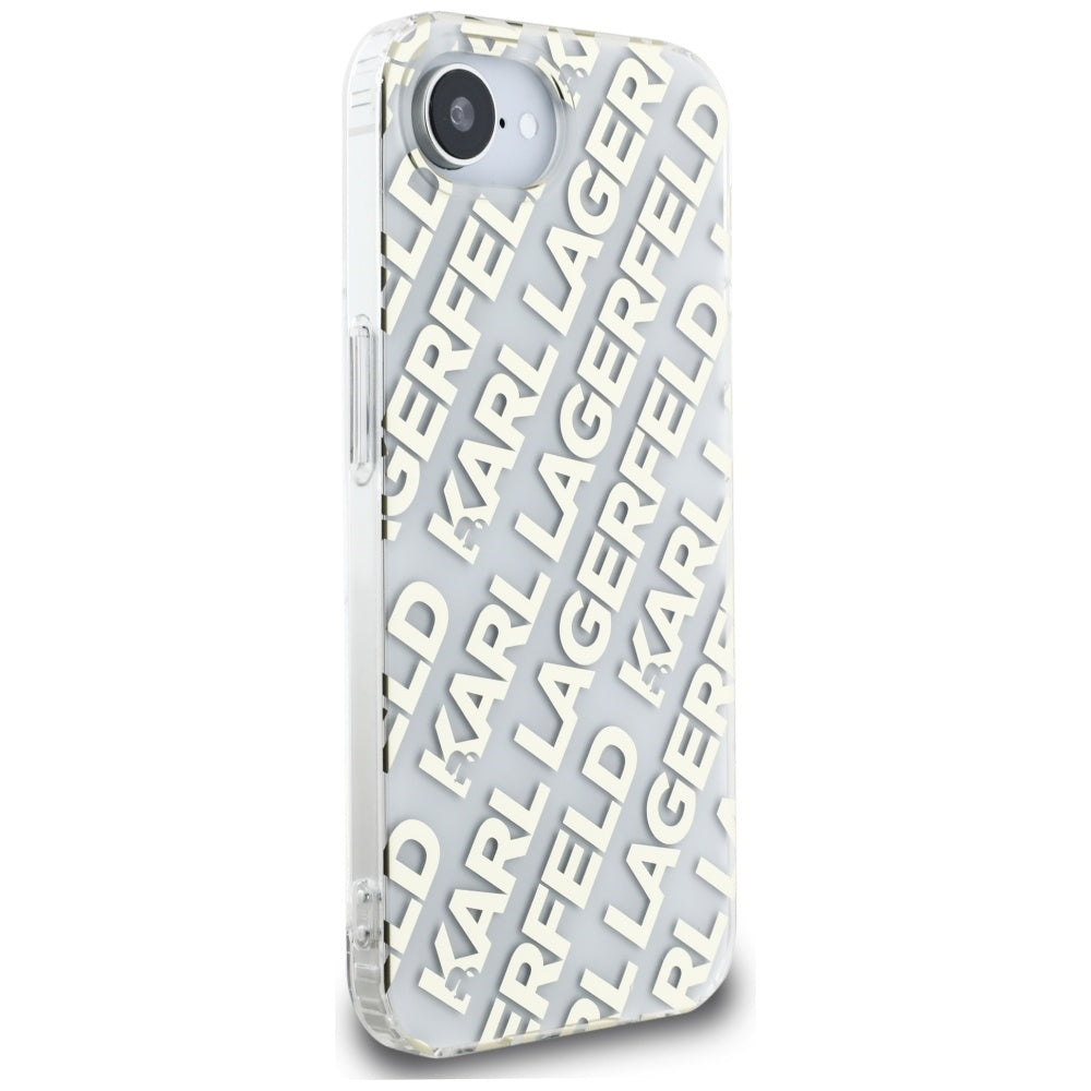 Futrola za Apple iPhone 17e / 16e, Karl Lagerfeld, IML Luxury Gold Fullover Logo, Zlatna