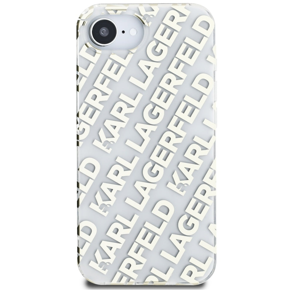 Futrola za Apple iPhone 17e / 16e, Karl Lagerfeld, IML Luxury Gold Fullover Logo, Zlatna