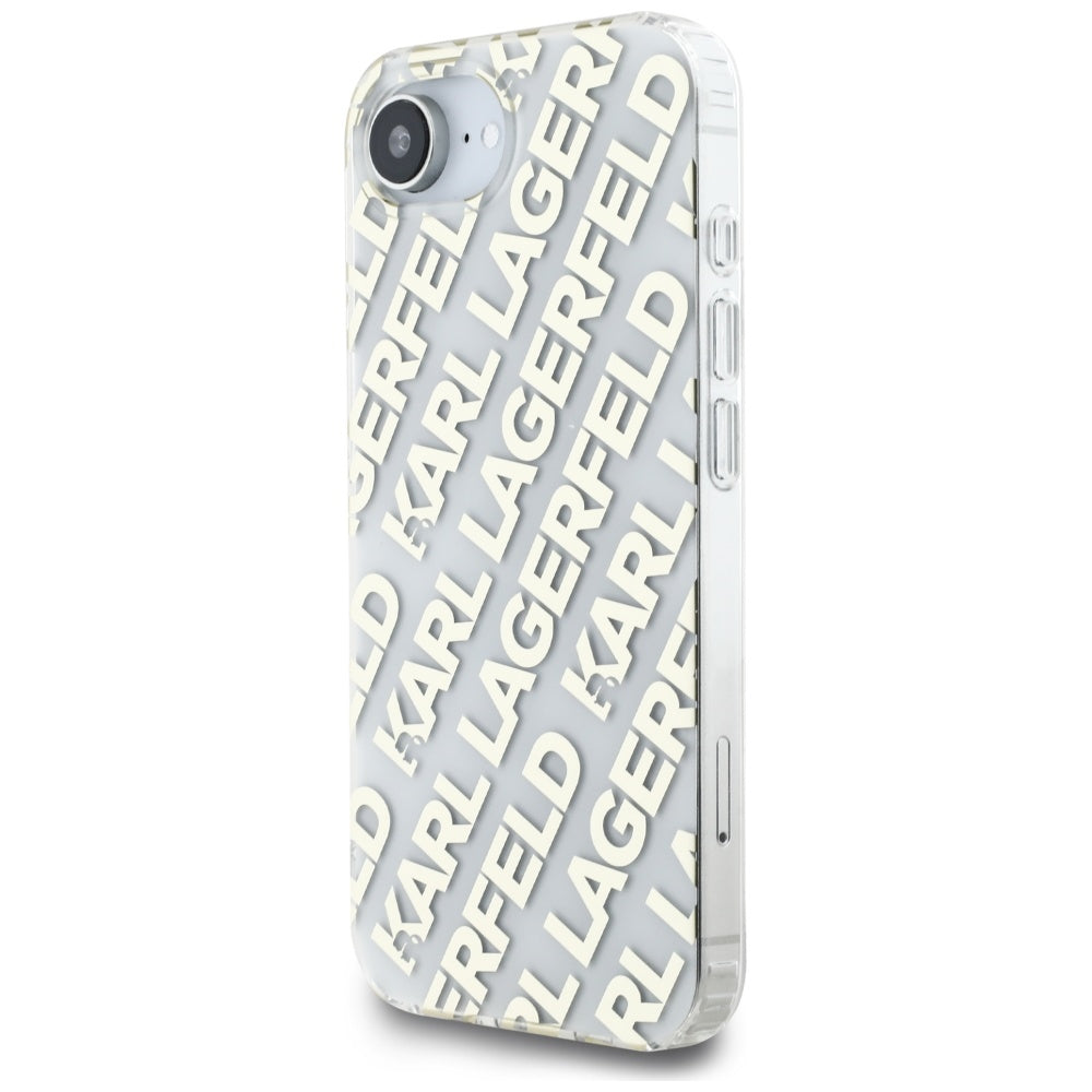 Futrola za Apple iPhone 17e / 16e, Karl Lagerfeld, IML Luxury Gold Fullover Logo, Zlatna
