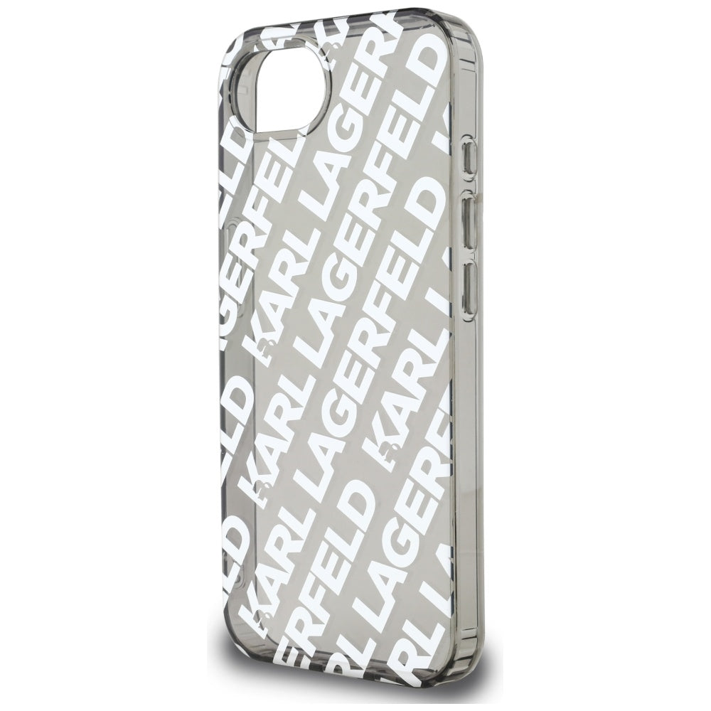 Futrola za Apple iPhone 17e / 16e, Karl Lagerfeld, IML Luxury Silver Fullover Logo, Srebrna