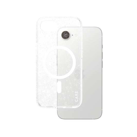 Futrola za Apple iPhone 16e, PanzerGlass, Care Urban Combat Star Lit, Bela Transparentna
