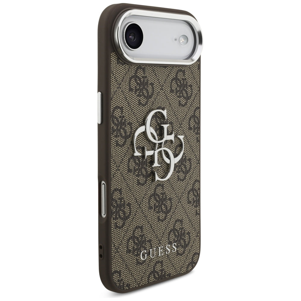 Futrola za Apple iPhone 17 Air, Guess, Big 4G Logo Classic, Braon Srebrna