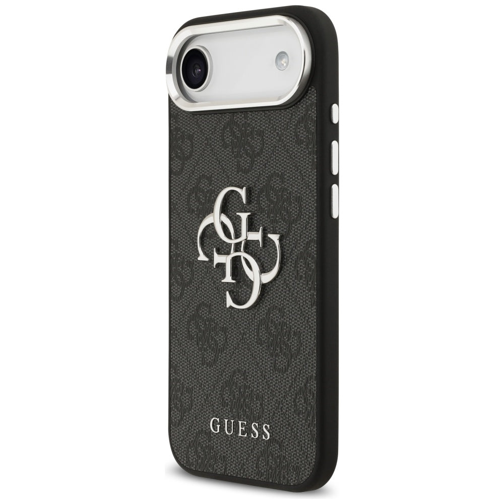 Futrola za Apple iPhone 17 Air, Guess, Big 4G Logo Classic, Crno Srebrna
