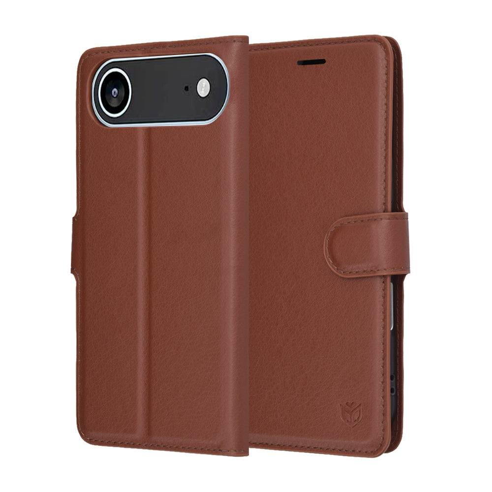 Futrola za Apple iPhone 17 Air, Techsuit, Leather Folio, Braon