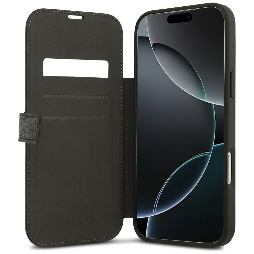 Futrola za Apple iPhone 17, Guess, 4G Metal Logo, Crna
