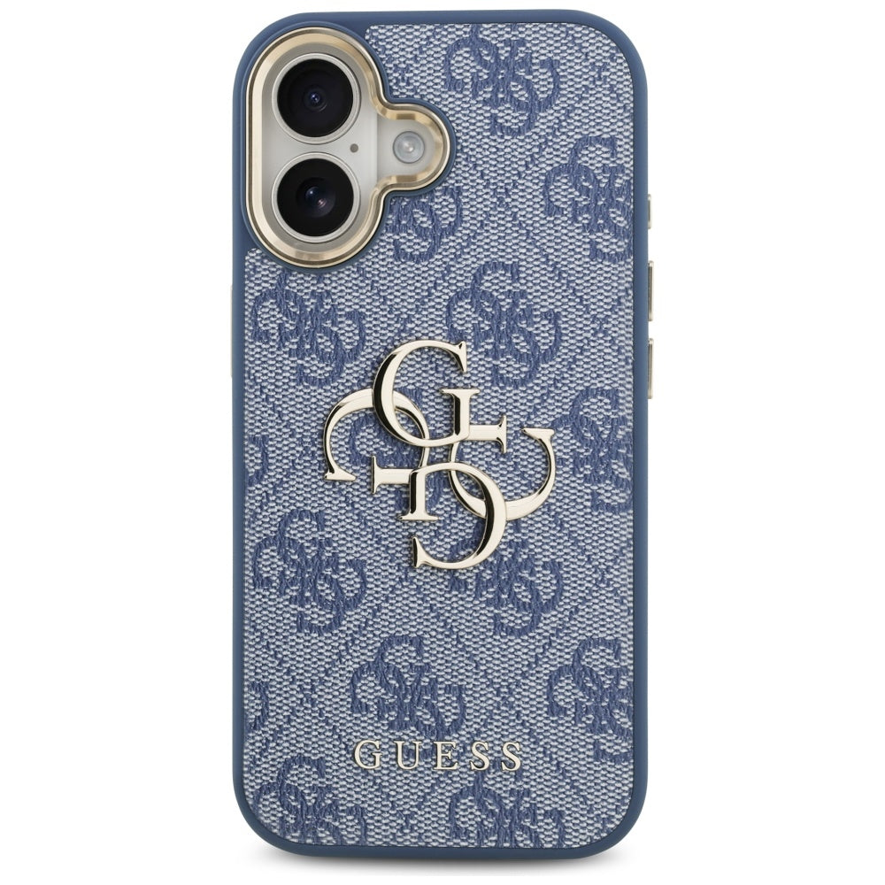 Futrola za Apple iPhone 17, Guess, Big 4G Logo Classic, Plavo Zlatna