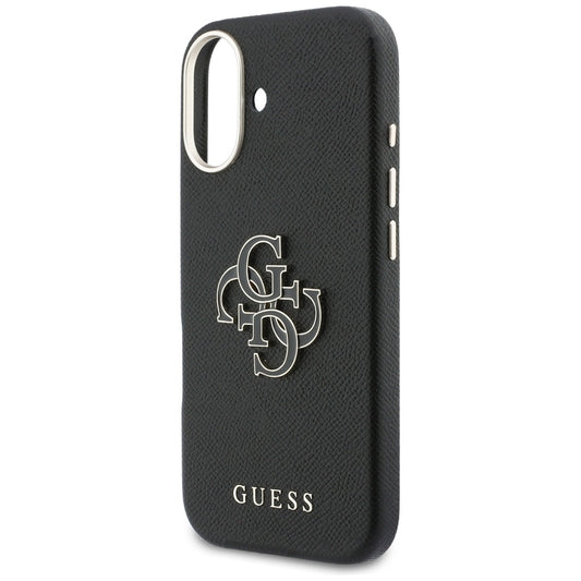 Futrola za Apple iPhone 17, Guess, Resin Logo, Crna