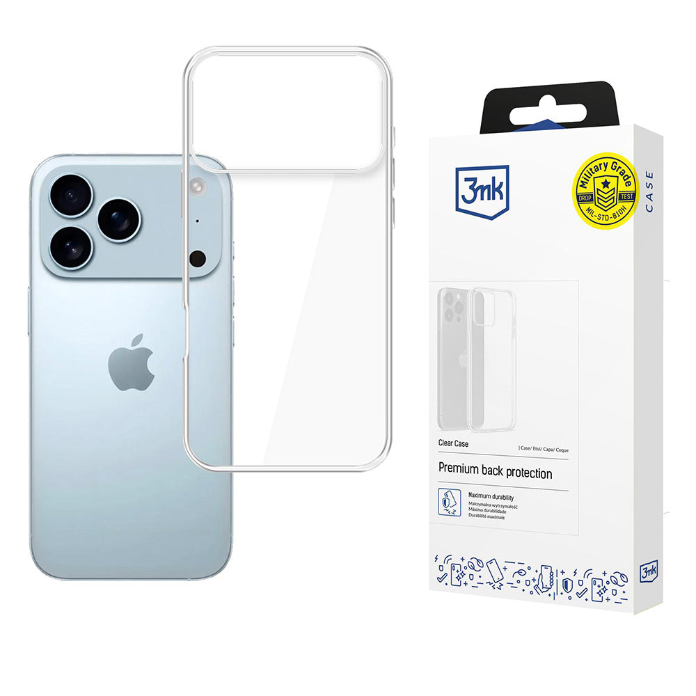 Futrola za Apple iPhone 17 Pro, 3MK, Clear, Transparentna
