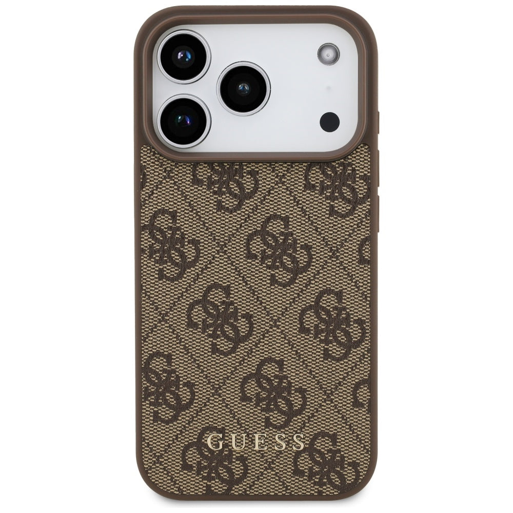 Futrola za Apple iPhone 17 Pro, Guess, 4G Classic, Braon