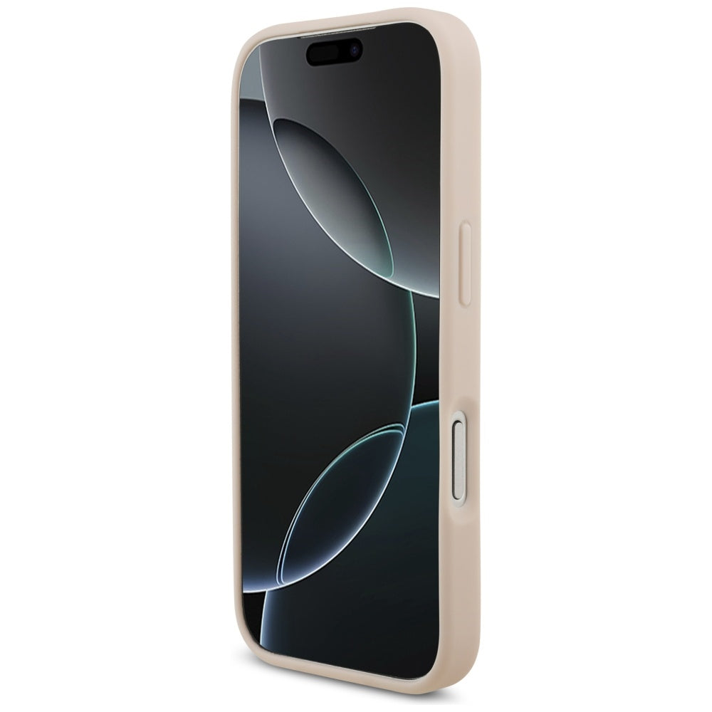 Futrola za Apple iPhone 17 Pro, Guess, 4G Grained Big and Classic Logo, Roze