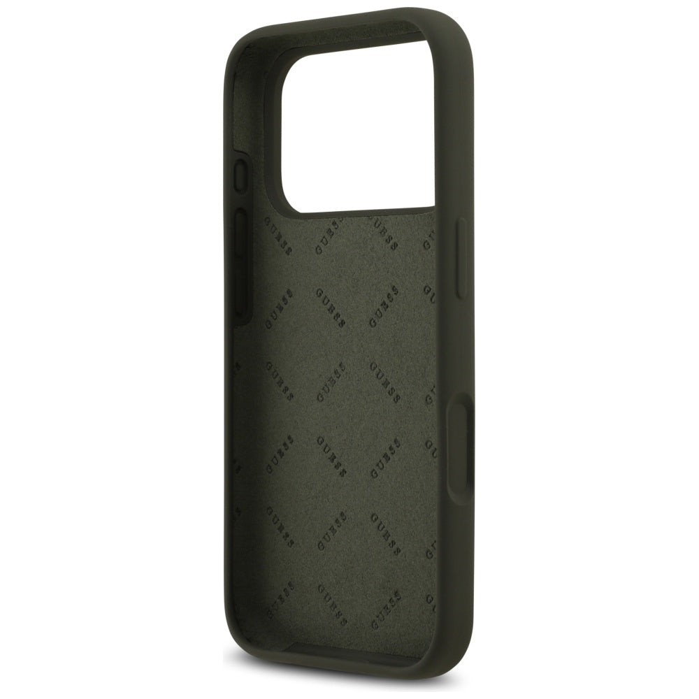 Futrola za Apple iPhone 17 Pro, Guess, Big 4G Script, Kaki