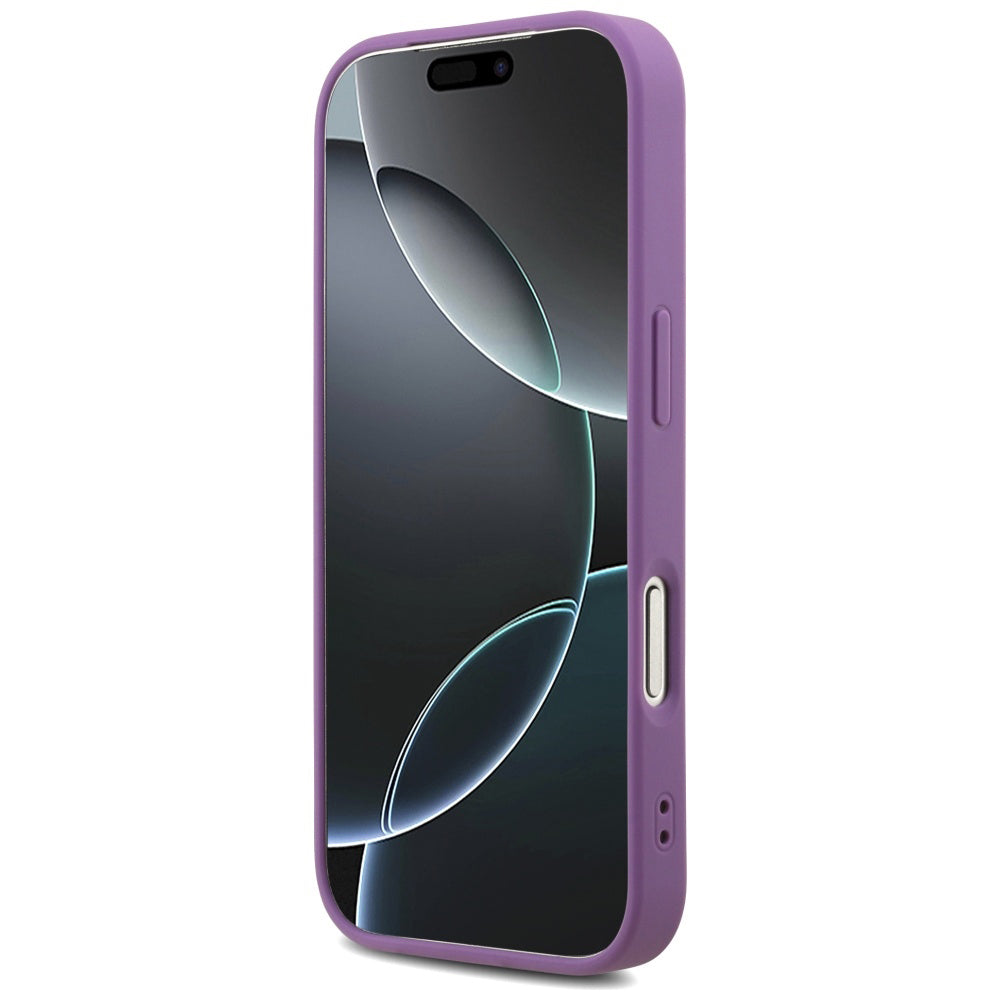 Futrola za Apple iPhone 17 Pro, Guess, Fixed Glitter Big 4G, Ljubičasta