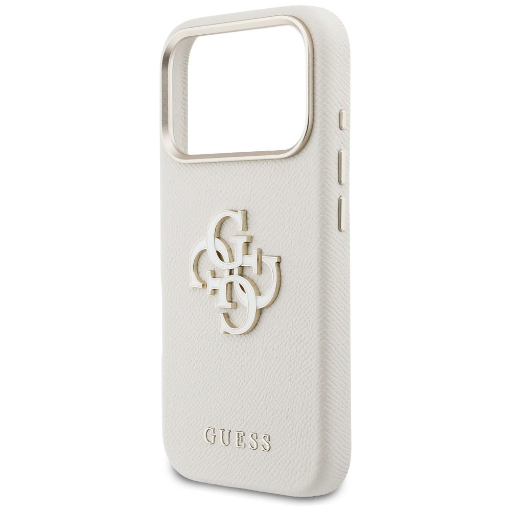 Futrola za Apple iPhone 17 Pro, Guess, Resin Logo, Bež