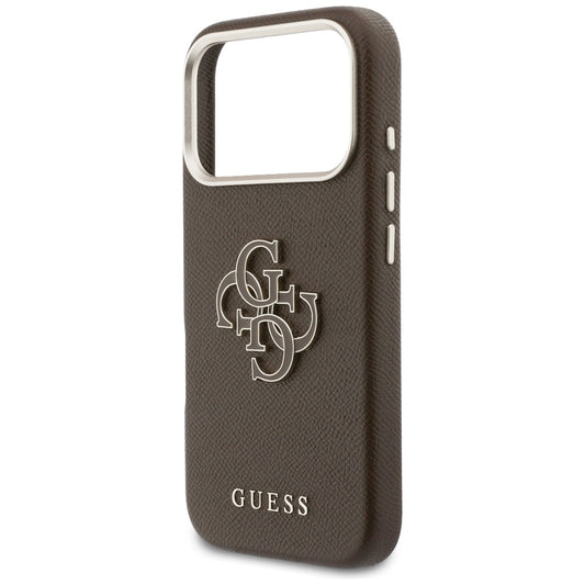 Futrola za Apple iPhone 17 Pro, GUESS, Resin Logo, Braon