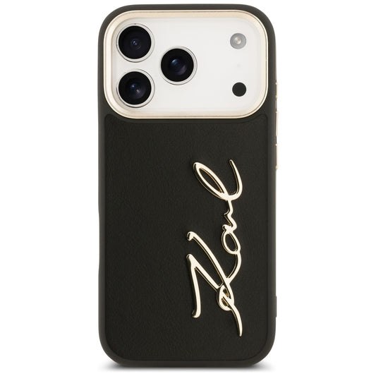 Futrola za Apple iPhone 17 Pro, Karl Lagerfeld, Script Logo, Crna