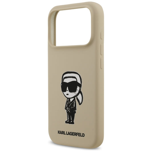 Futrola za Apple iPhone 17 Pro, Karl Lagerfeld, Sketch and Logo Karl, Braon