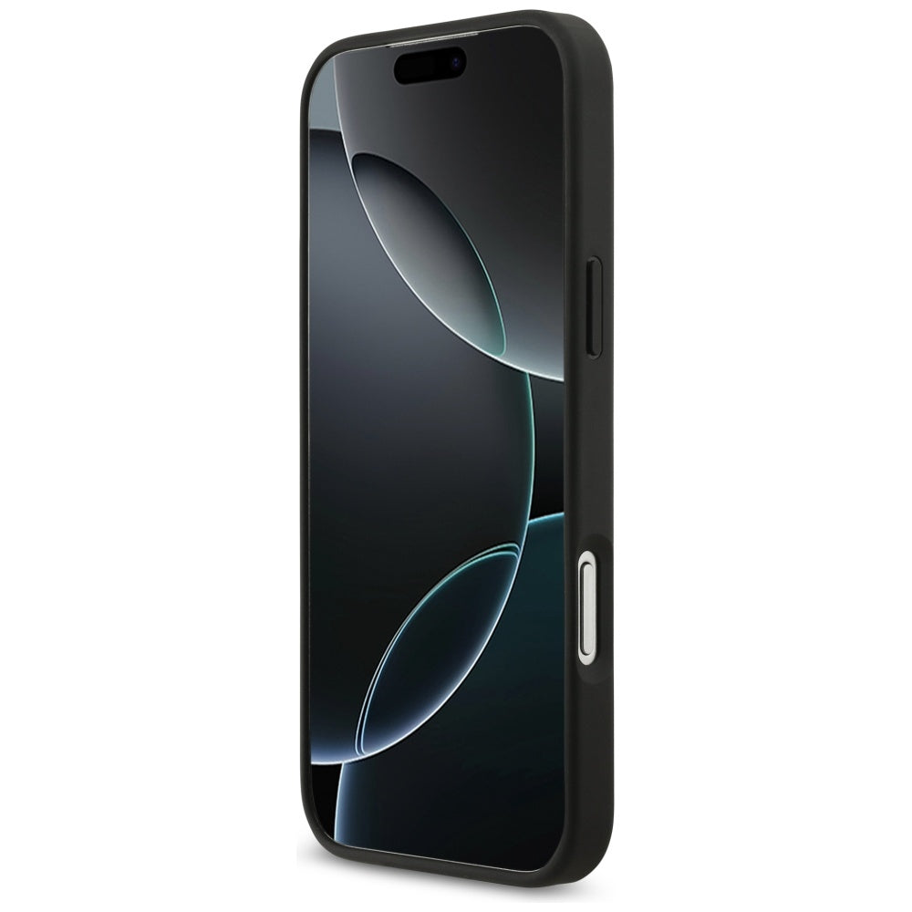 Futrola za Apple iPhone 17 Pro Max, Guess, 4G Grained Big and Classic Logo, Crna
