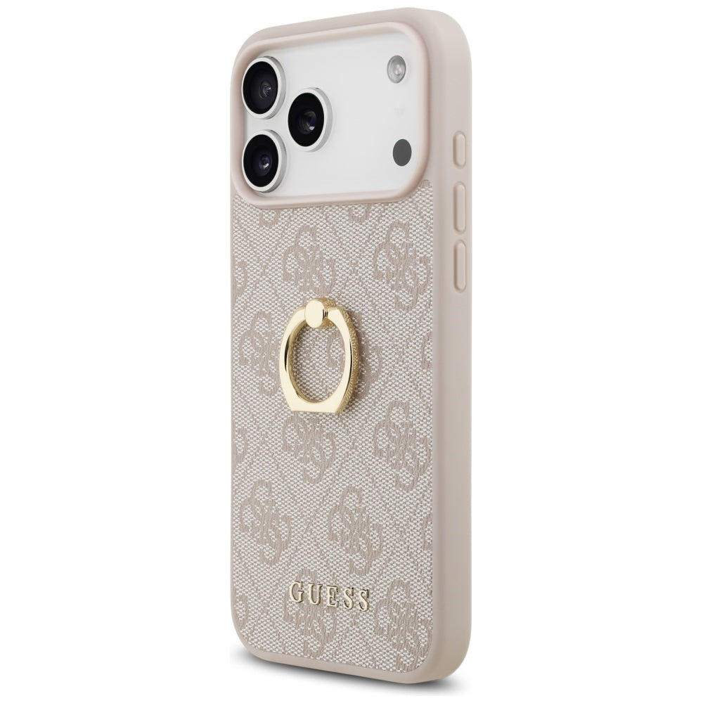 Futrola za Apple iPhone 17 Pro Max, Guess, 4G Ring Stand, Roze