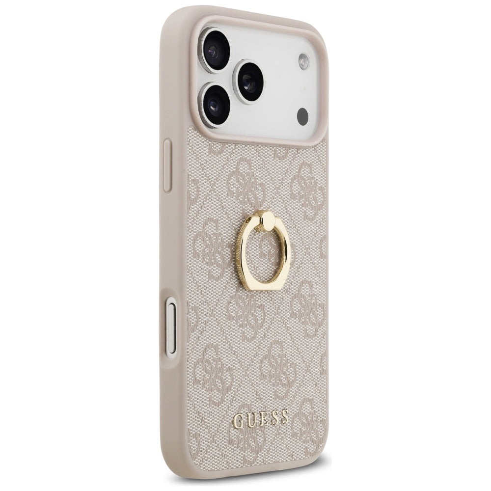 Futrola za Apple iPhone 17 Pro Max, Guess, 4G Ring Stand, Roze