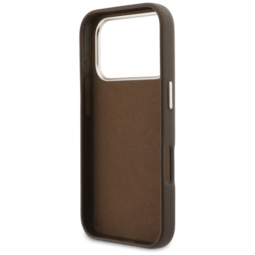 Futrola za Apple iPhone 17 Pro Max, Guess, Resin Logo, Braon
