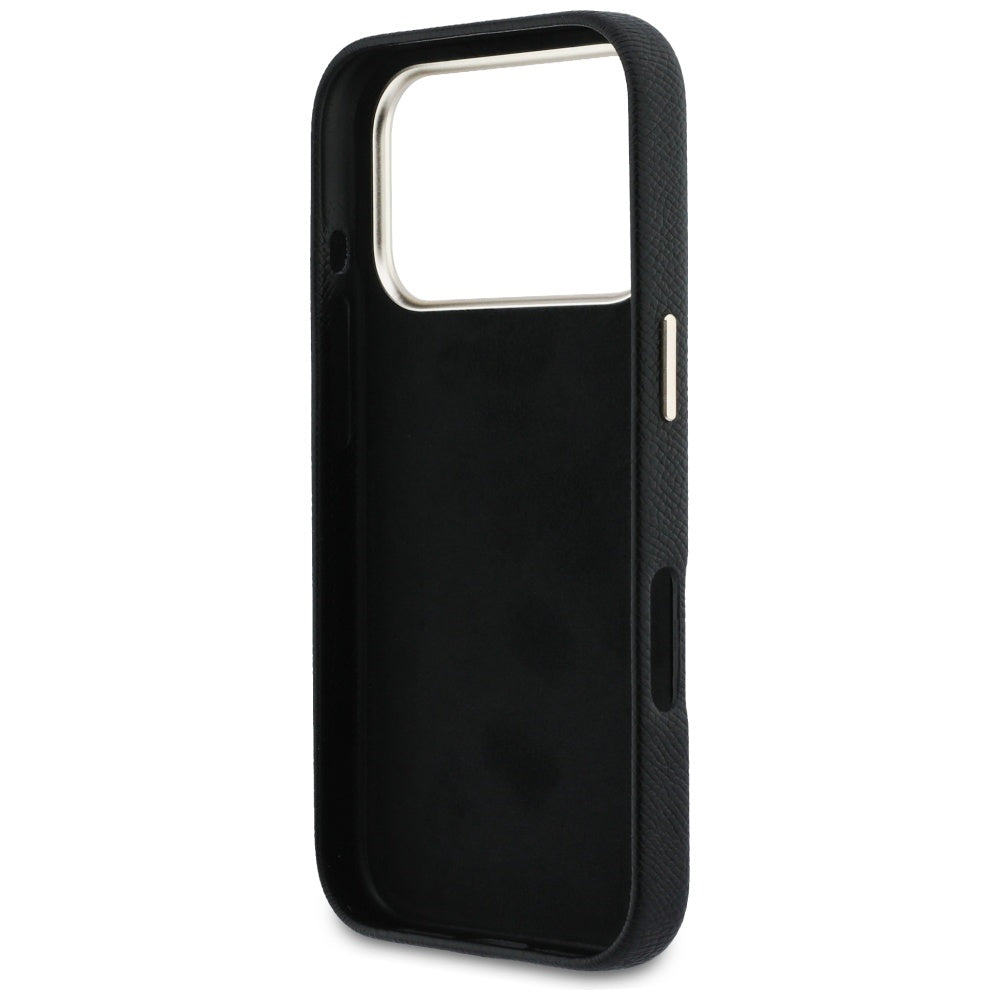 Futrola za Apple iPhone 17 Pro Max, Guess, Resin Logo, Crna