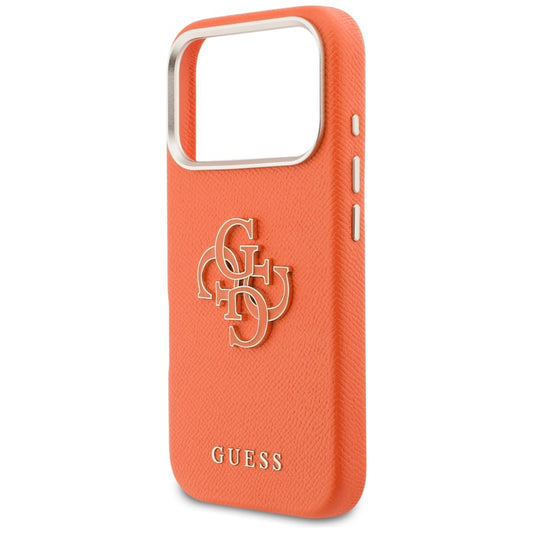 Futrola za Apple iPhone 17 Pro Max, GUESS, Resin Logo, Narandžasta