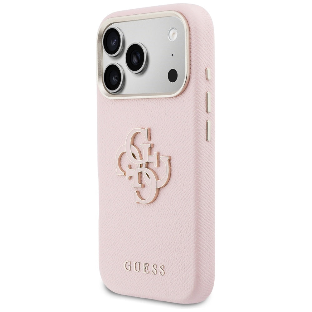 Futrola za Apple iPhone 17 Pro Max, Guess, Resin Logo, Roze