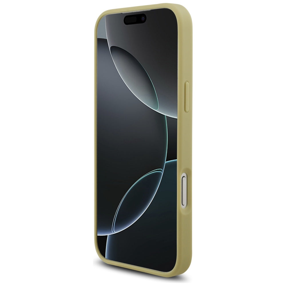 Futrola za Apple iPhone 17 Pro Max, Guess, Rhinestone Triangle Logo, Zlatna