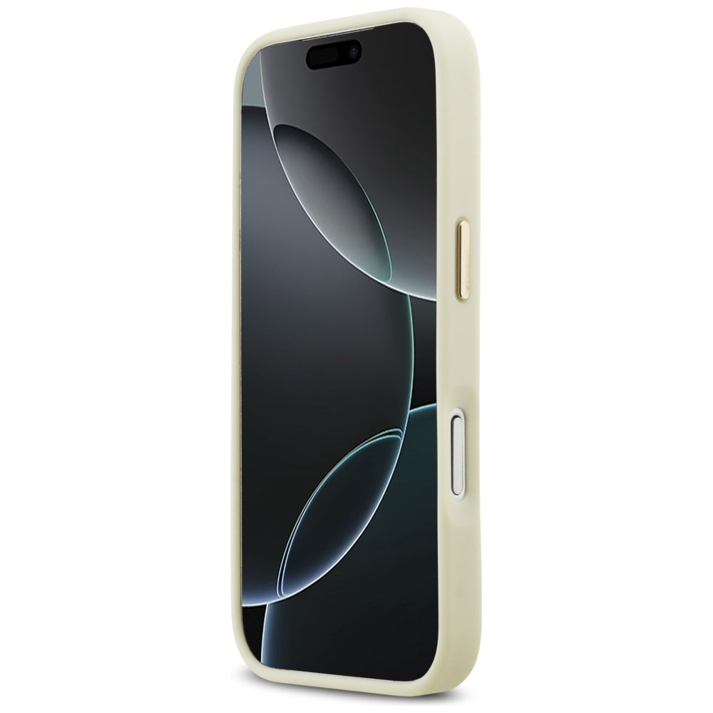 Futrola za Apple iPhone 17 Pro Max, Karl Lagerfeld, Script Logo, Bež