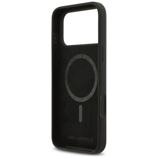 Futrola za Apple iPhone 17 Pro Max, Karl Lagerfeld, Sketch and Logo Karl, Crna